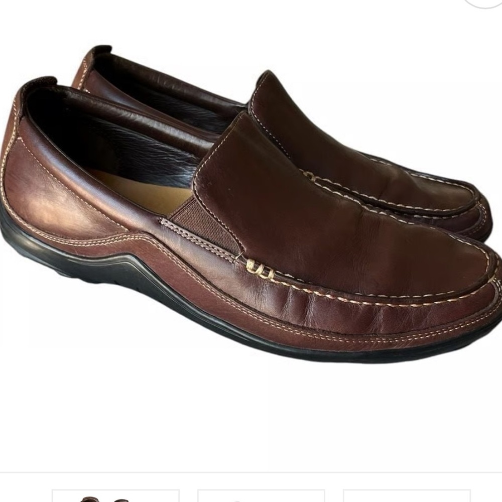 Cole Haan Men’s Grand Driving Venetian Brown Loafers. Size 7